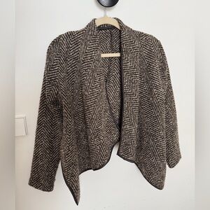 Ark & Co Tweed Cardigan Shawl Jacket